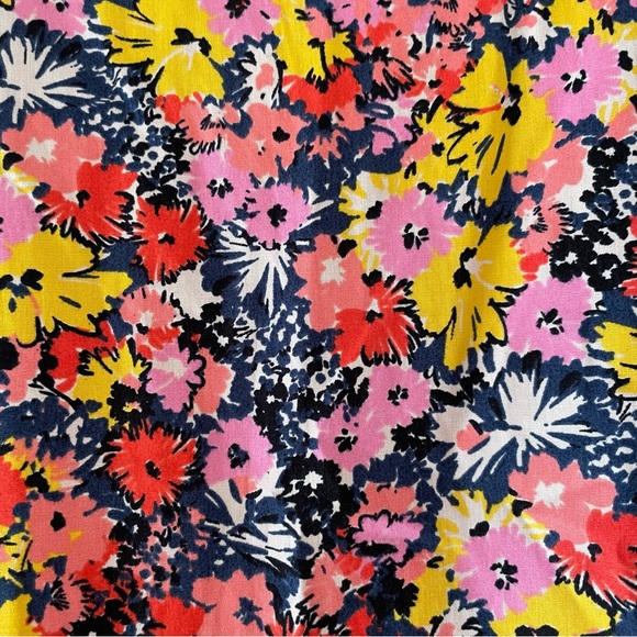 Next Floral Cotton Midaxi Dress - Blue Pink Yellow - Size 24 - NWT - Picture 4 of 5